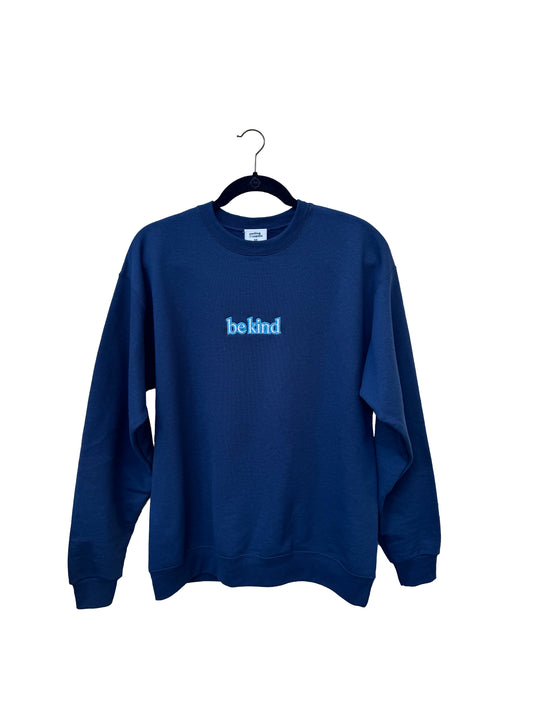 'Be Kind' Crewneck - Navy