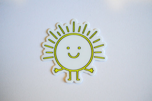 Smiling Sapien Logo Sticker