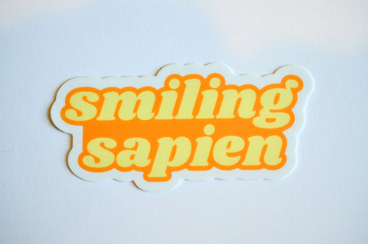 Smiling Sapien Sticker