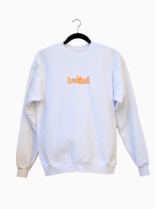 'Be Kind' Crewneck - White